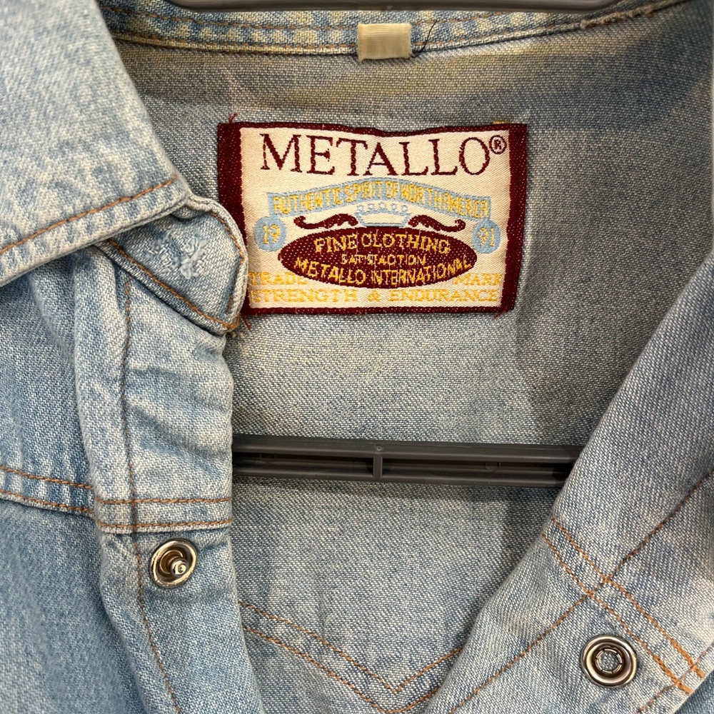 Metallo Light Blue Denim Shirt